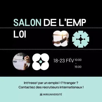 annonce de carrière à la menthe moderne