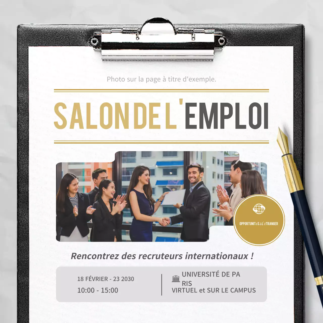 annonce de carrière professionnelle grise