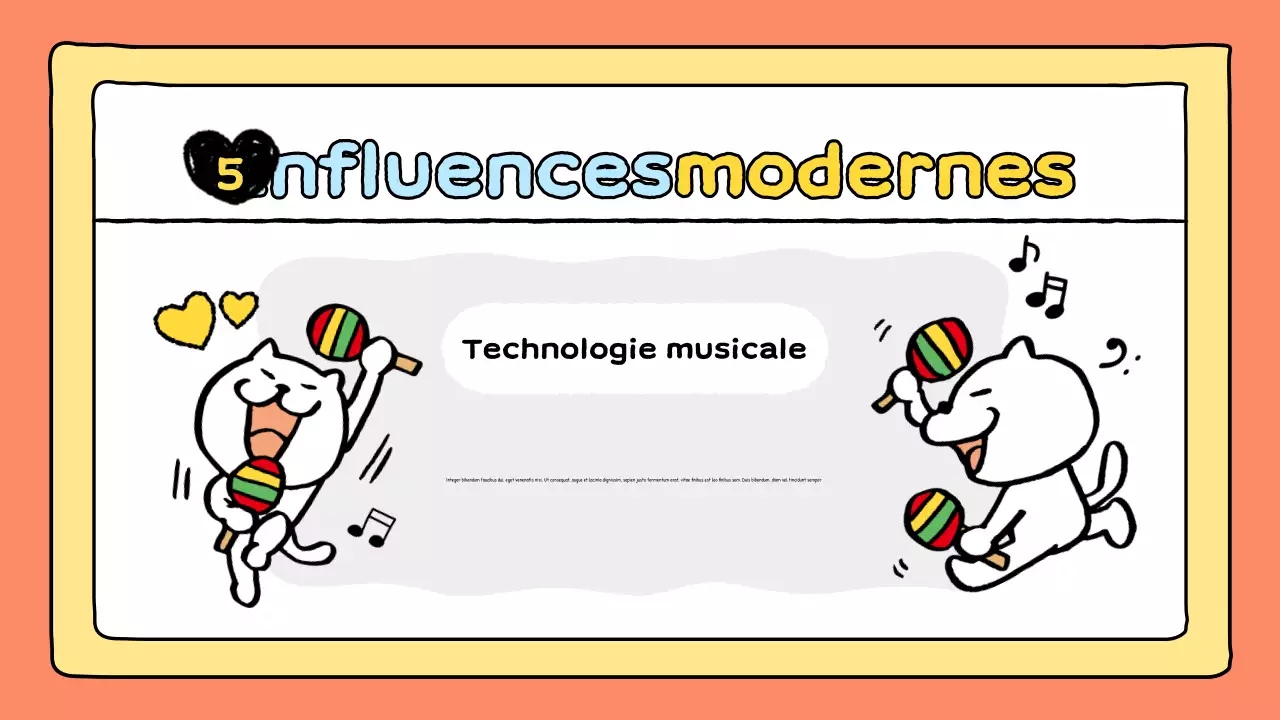 présentation musicale de la bande dessinée orange