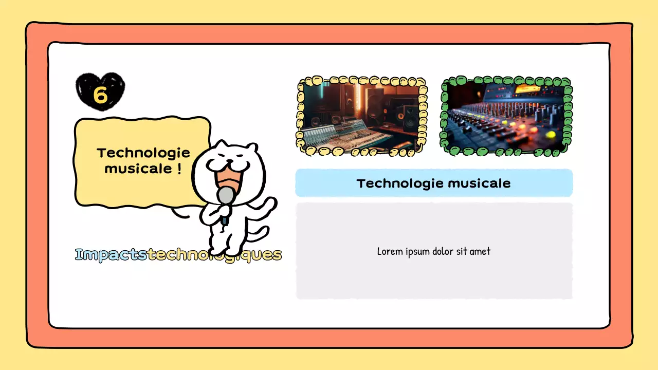 présentation musicale de la bande dessinée orange