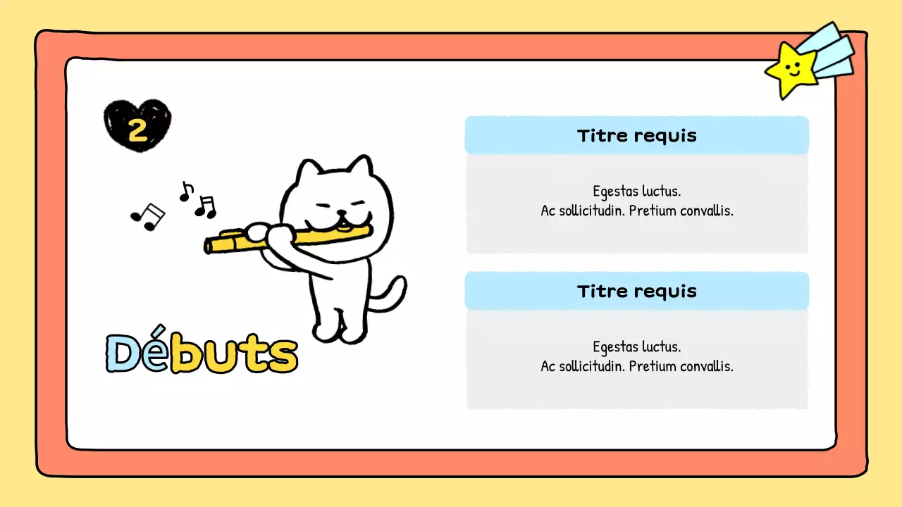 présentation musicale de la bande dessinée orange