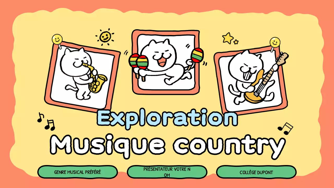 présentation musicale de la bande dessinée orange