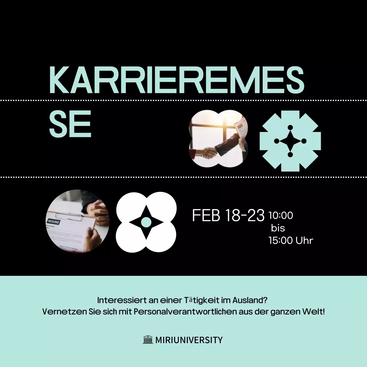 mint modern Karriereanzeige