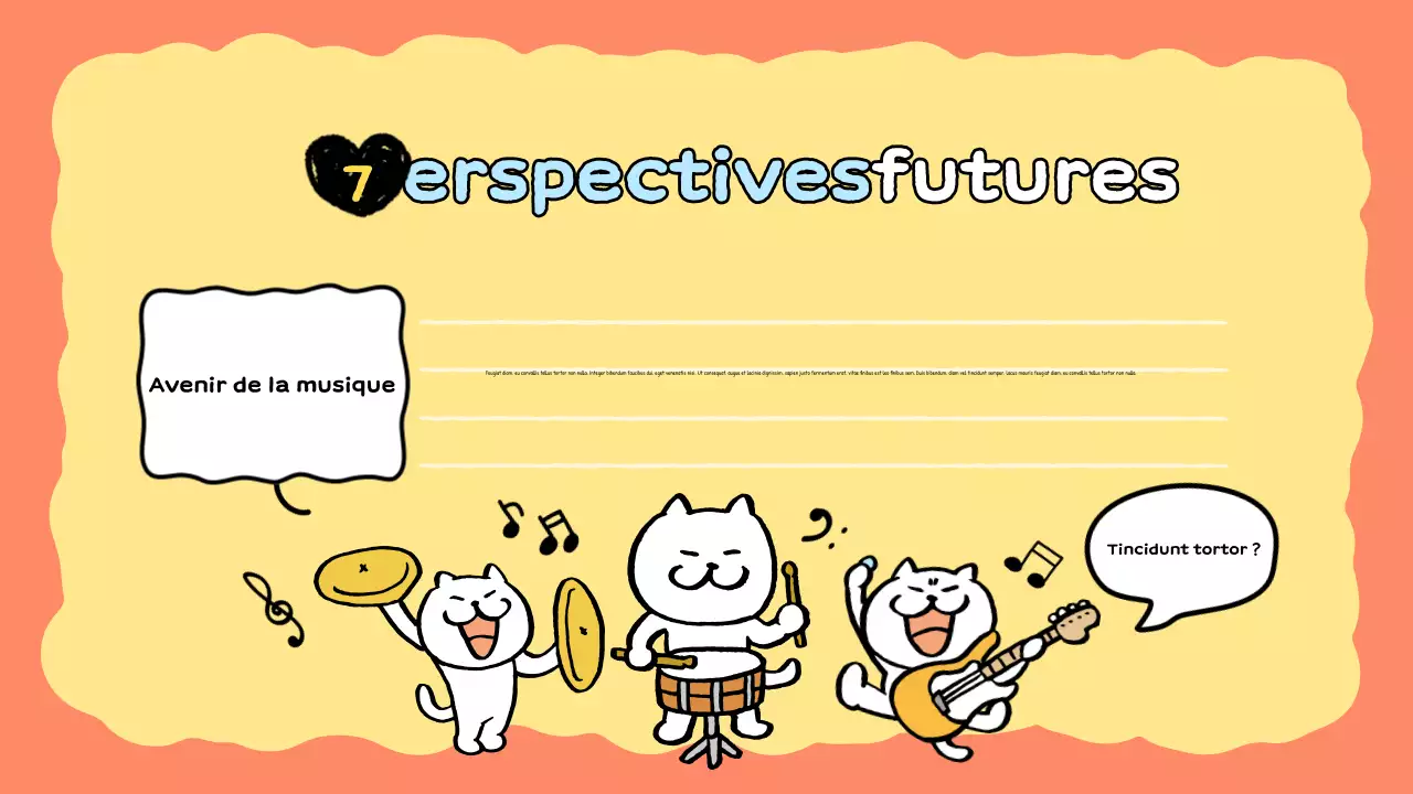 présentation musicale de la bande dessinée orange