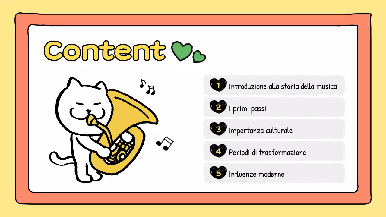 presentazione musicale del fumetto arancione