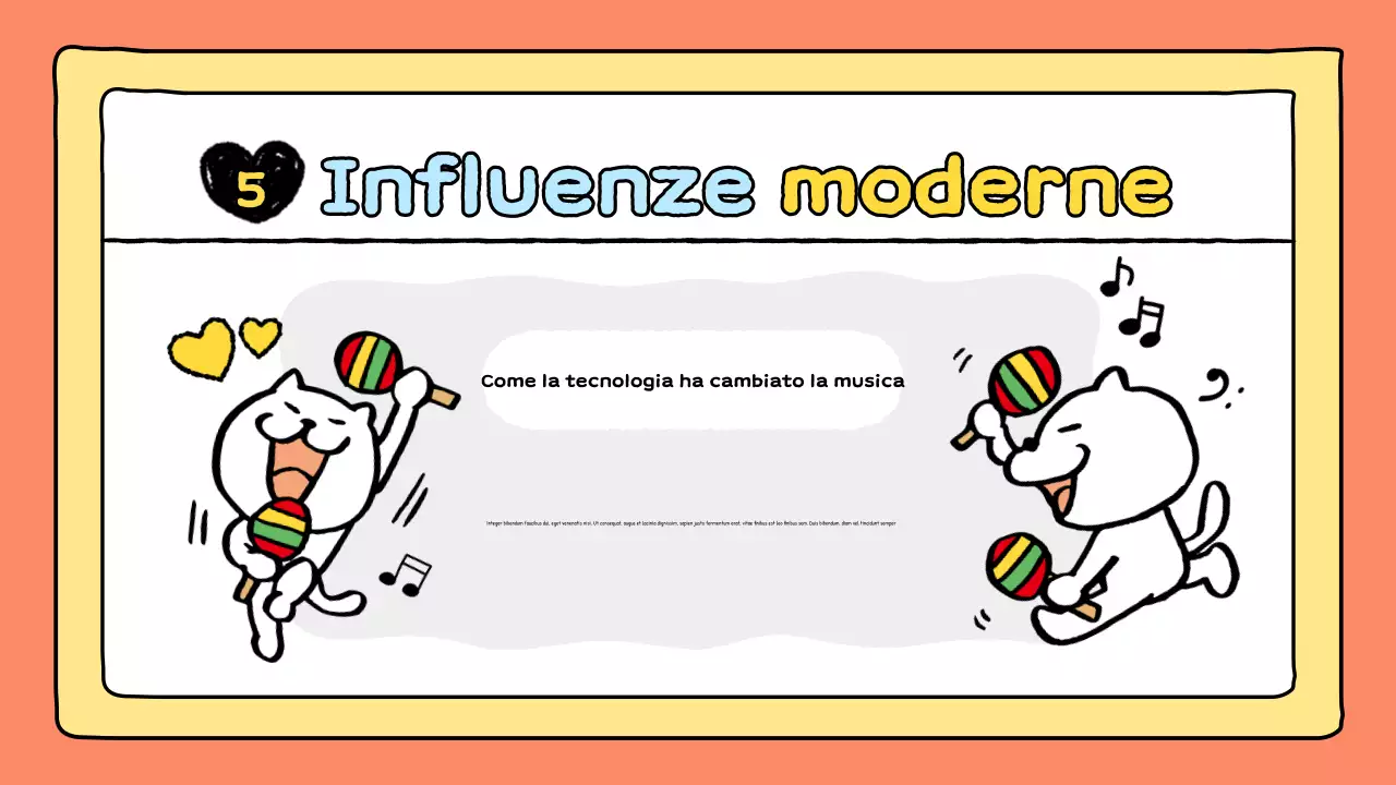 presentazione musicale del fumetto arancione