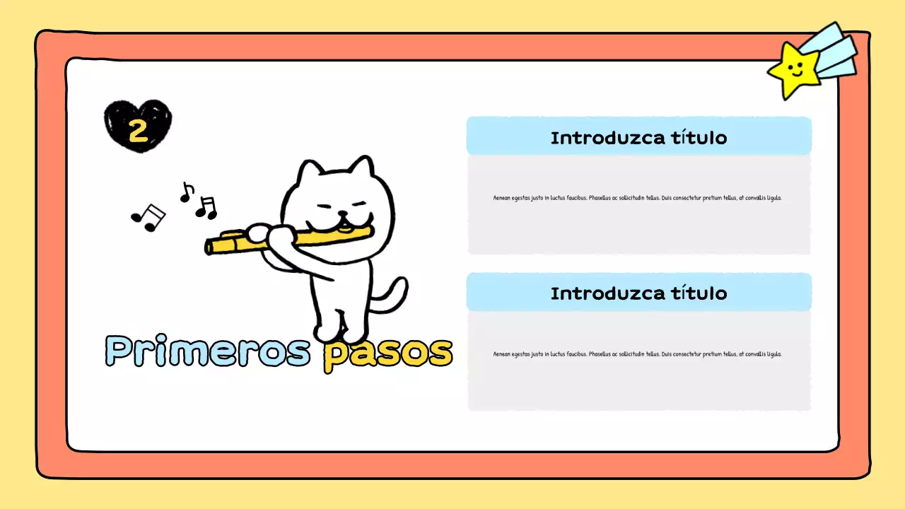 presentación musical de orange comic