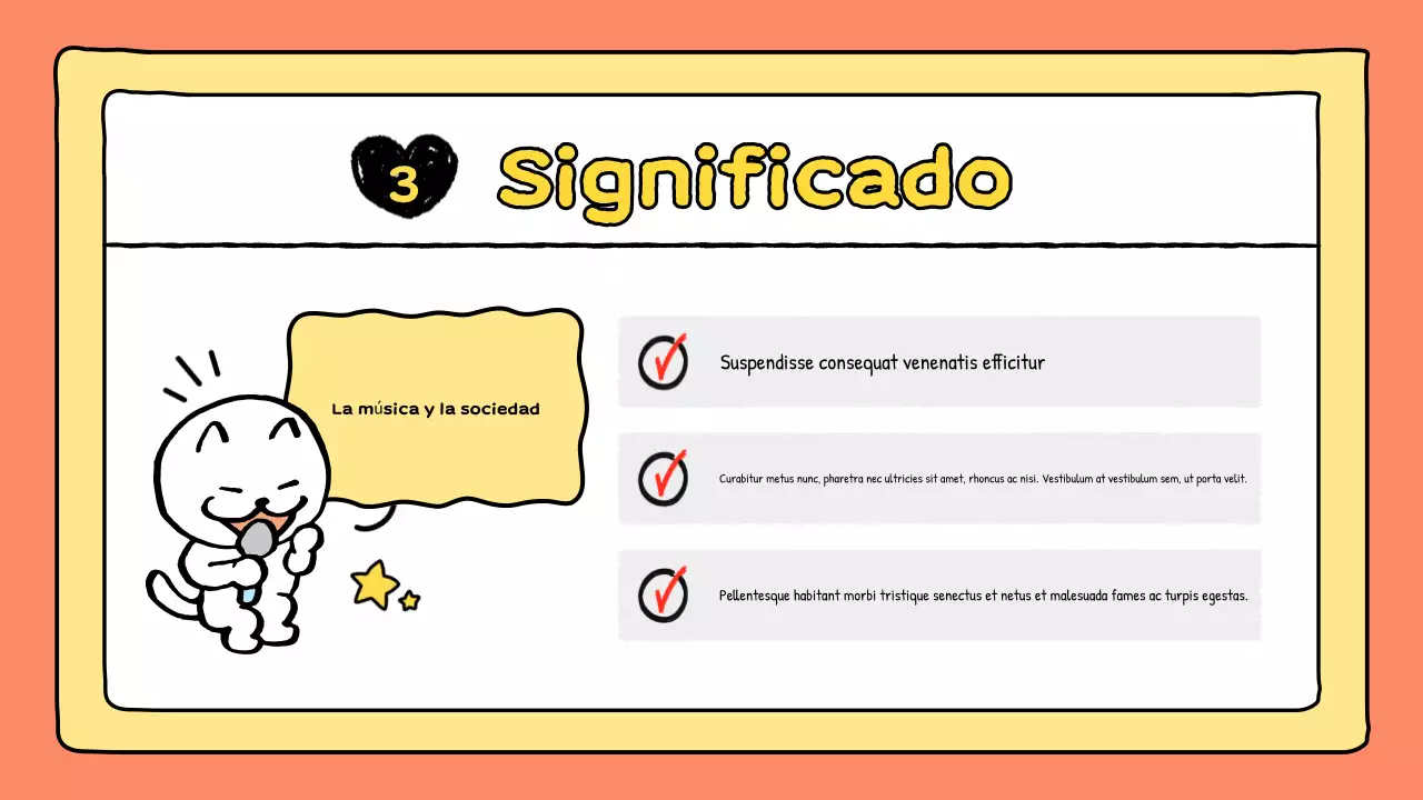 presentación musical de orange comic