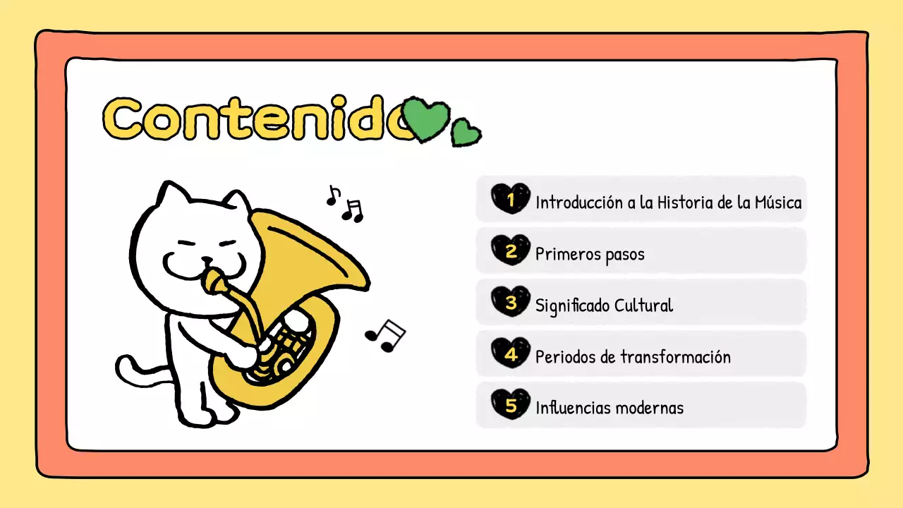 presentación musical de orange comic