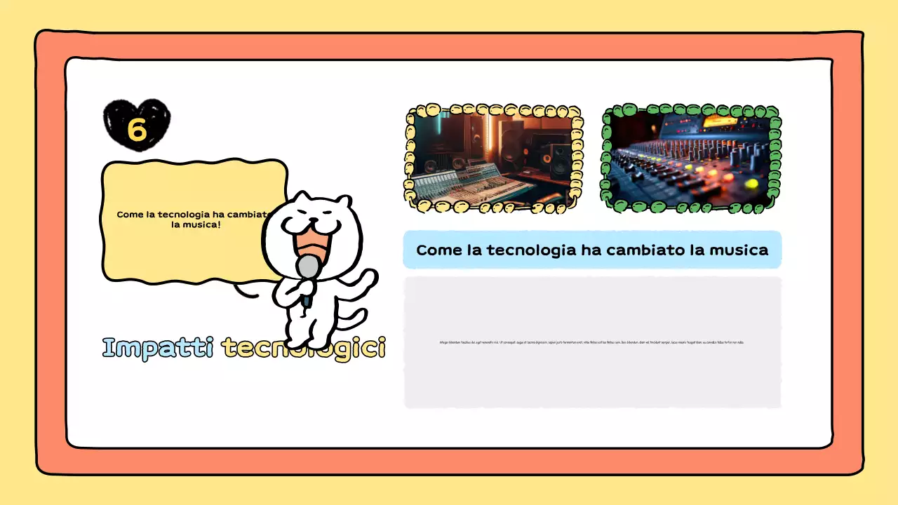 presentazione musicale del fumetto arancione