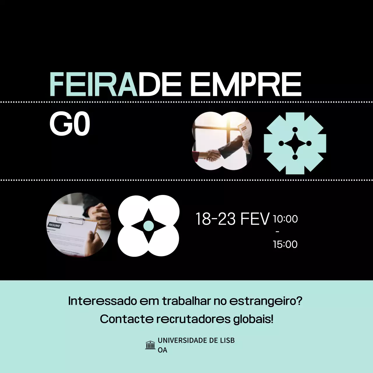 anúncio de carreira mint modern