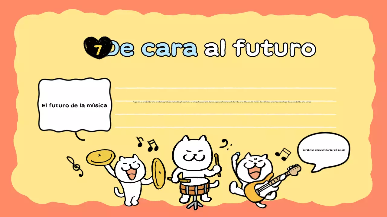 presentación musical de orange comic