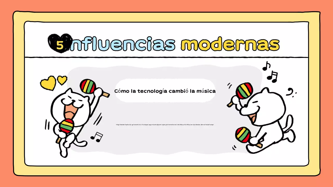 presentación musical de orange comic