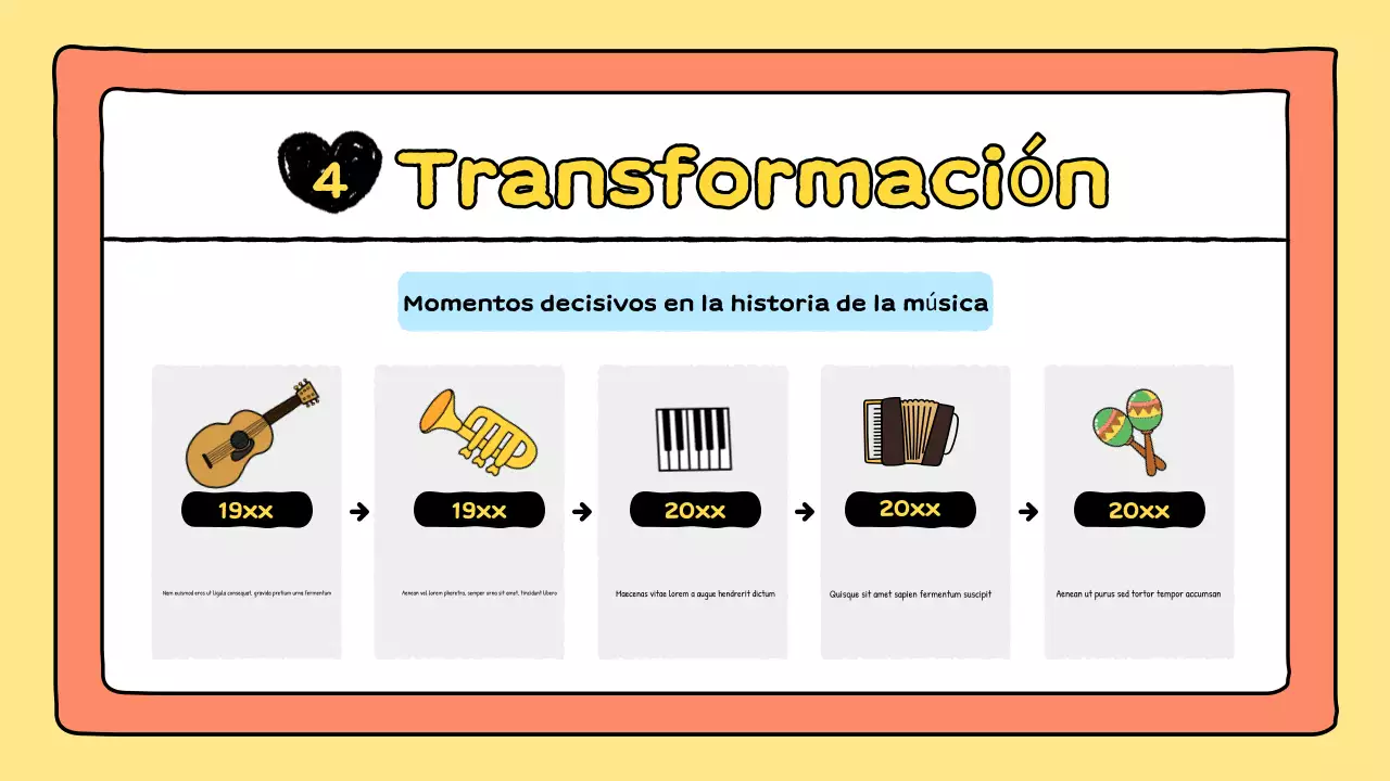 presentación musical de orange comic