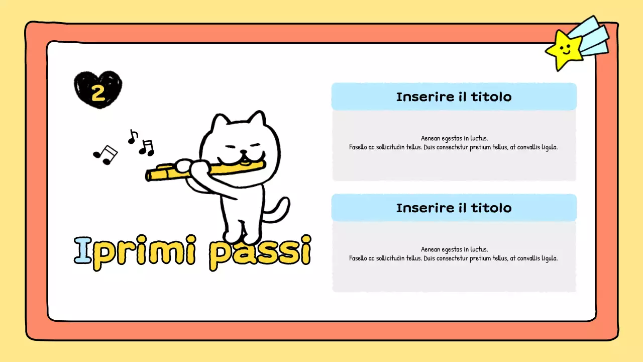 presentazione musicale del fumetto arancione