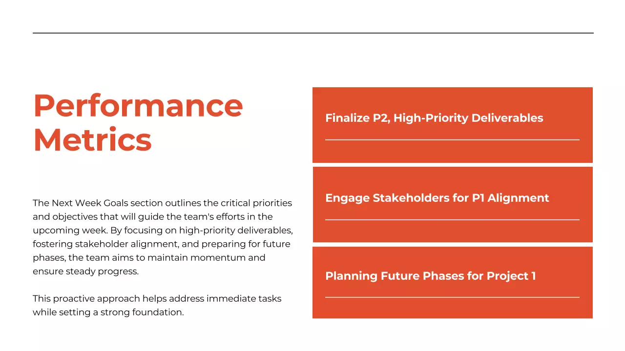 Orange Professional Business Report Presentation