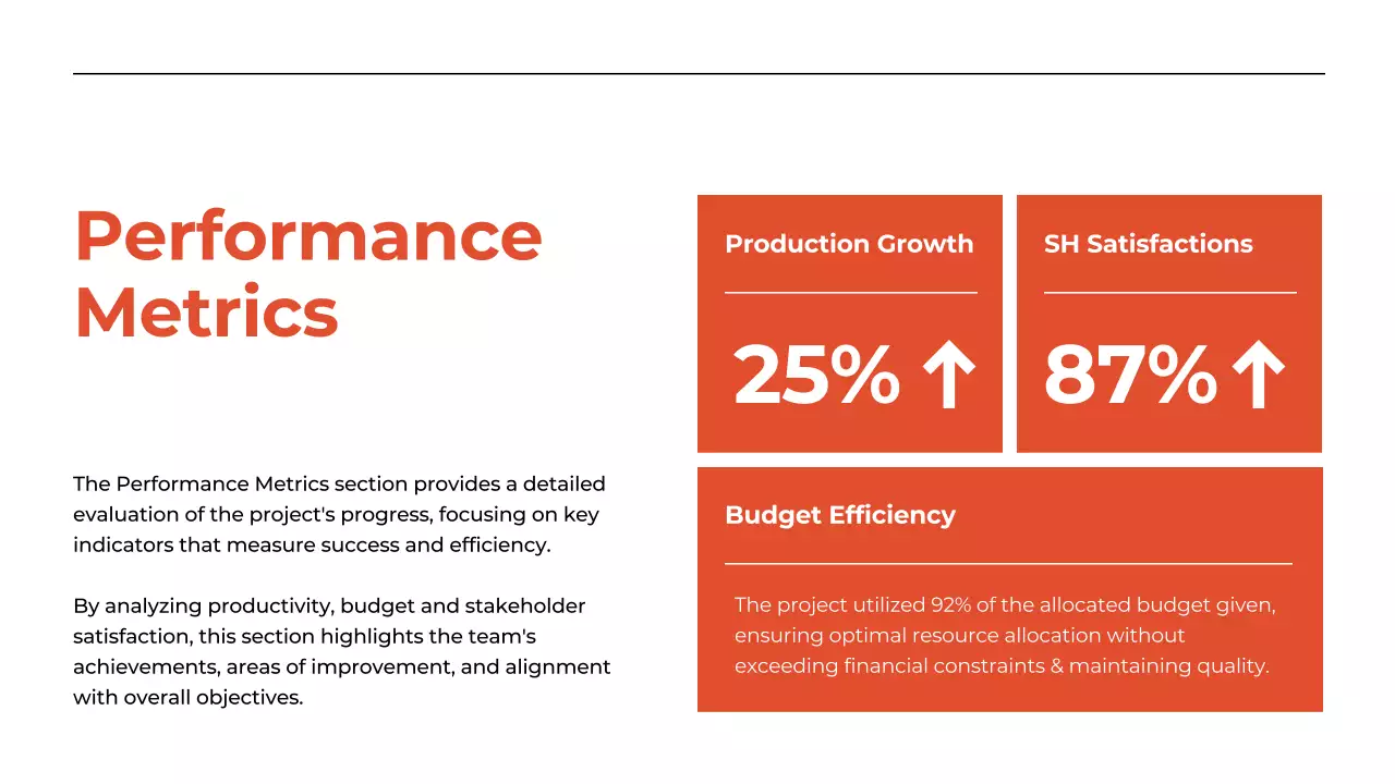 Orange Professional Business Report Presentation