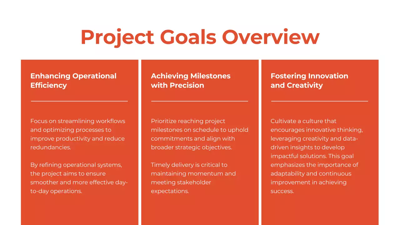 Orange Professional Business Report Presentation