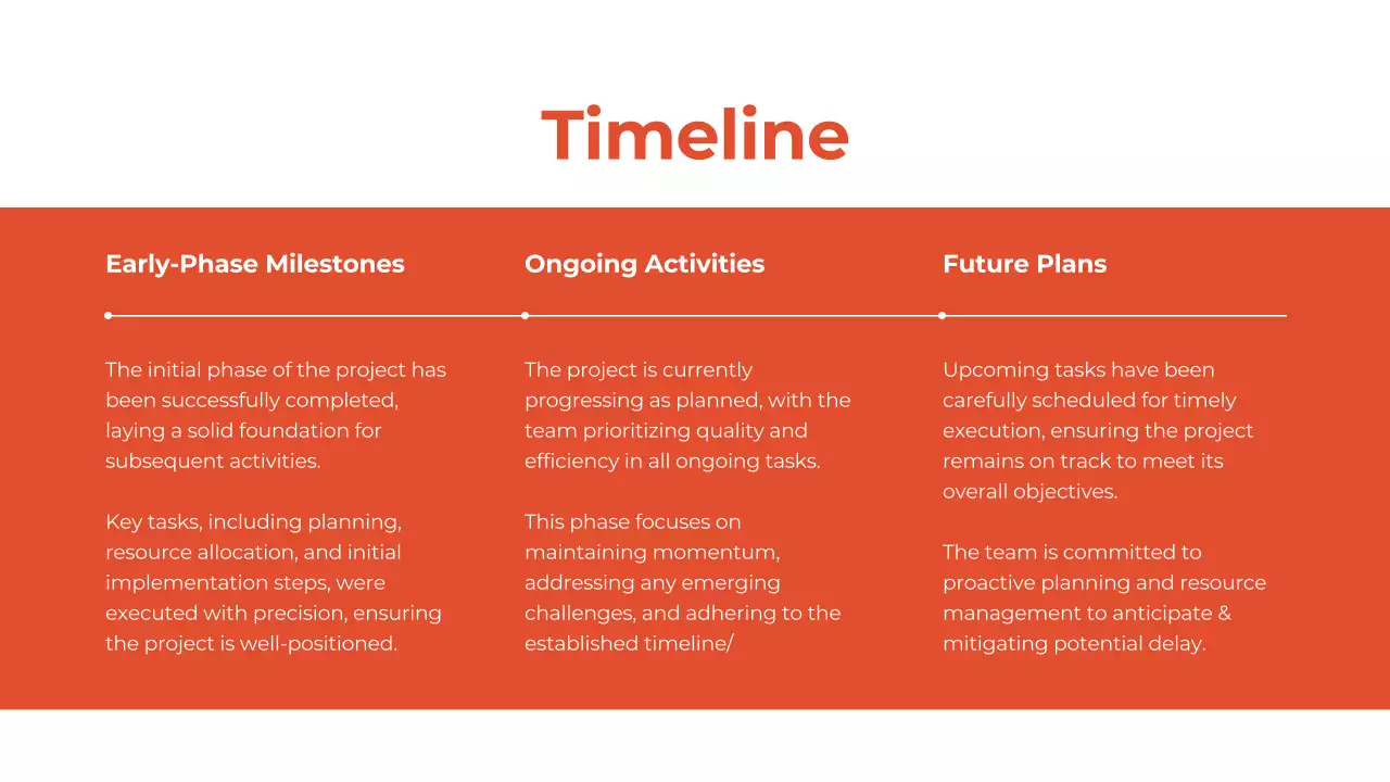 Orange Professional Business Report Presentation