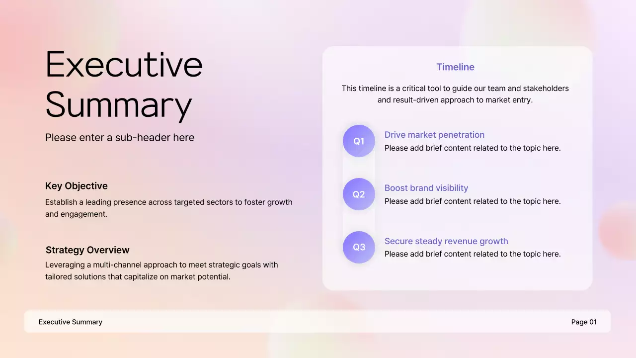 Pastel Modern Business Plan Presentation