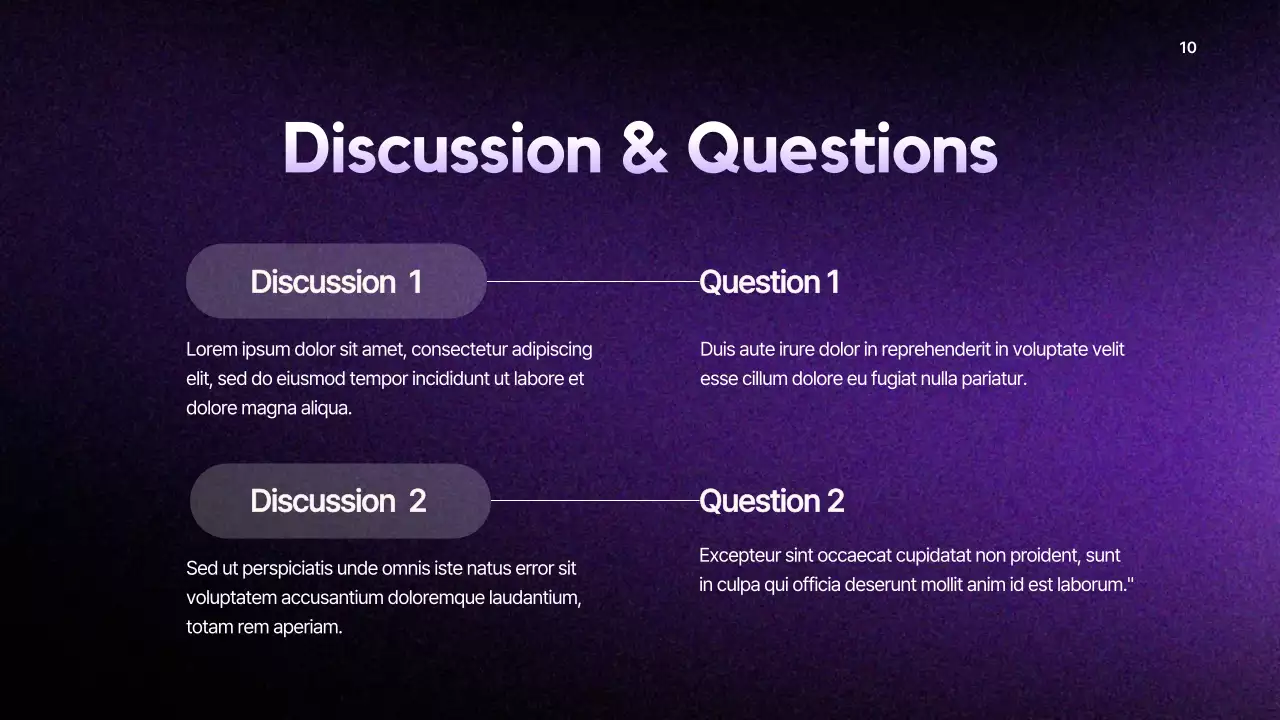 Purple Modern Business Report Presentation