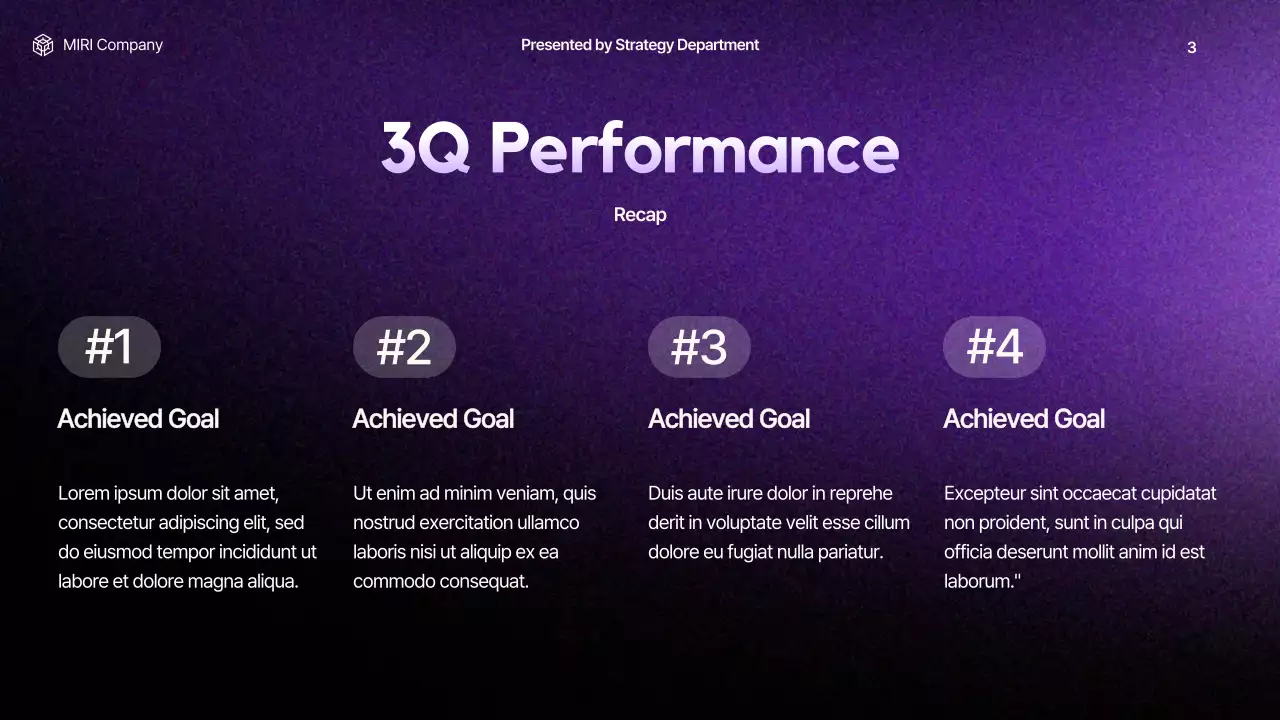 Purple Modern Business Report Presentation