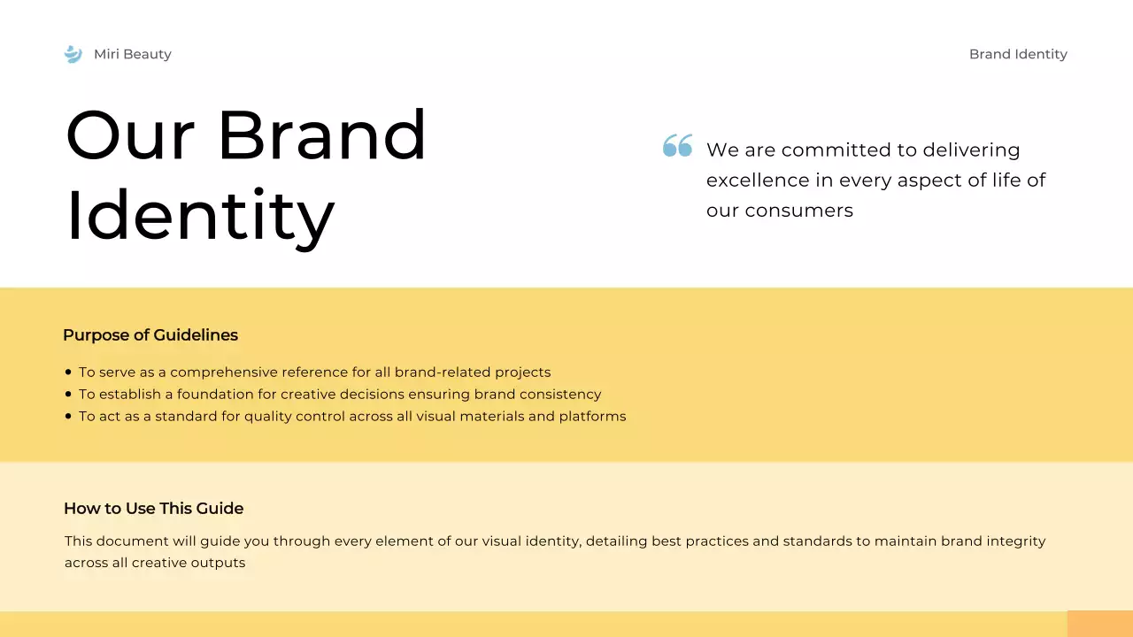 Yellow Modern Brand Guide Presentation