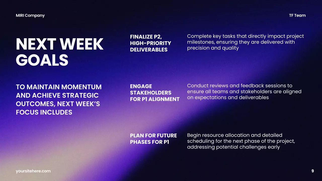 Purple Modern Project Report Presentation