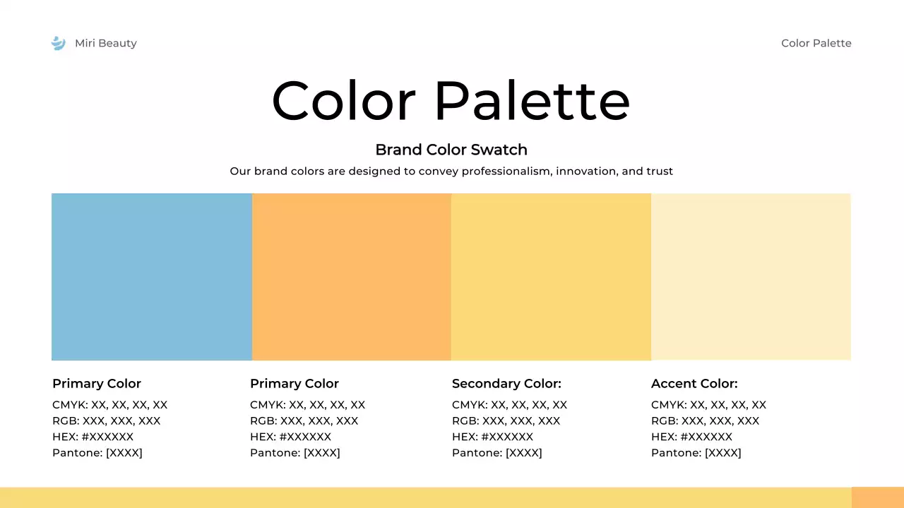 Yellow Modern Brand Guide Presentation
