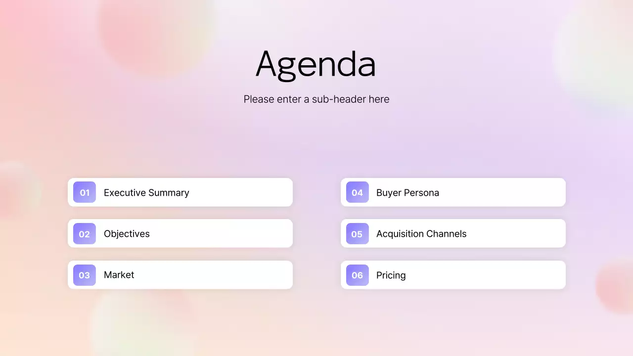 Pastel Modern Business Plan Presentation