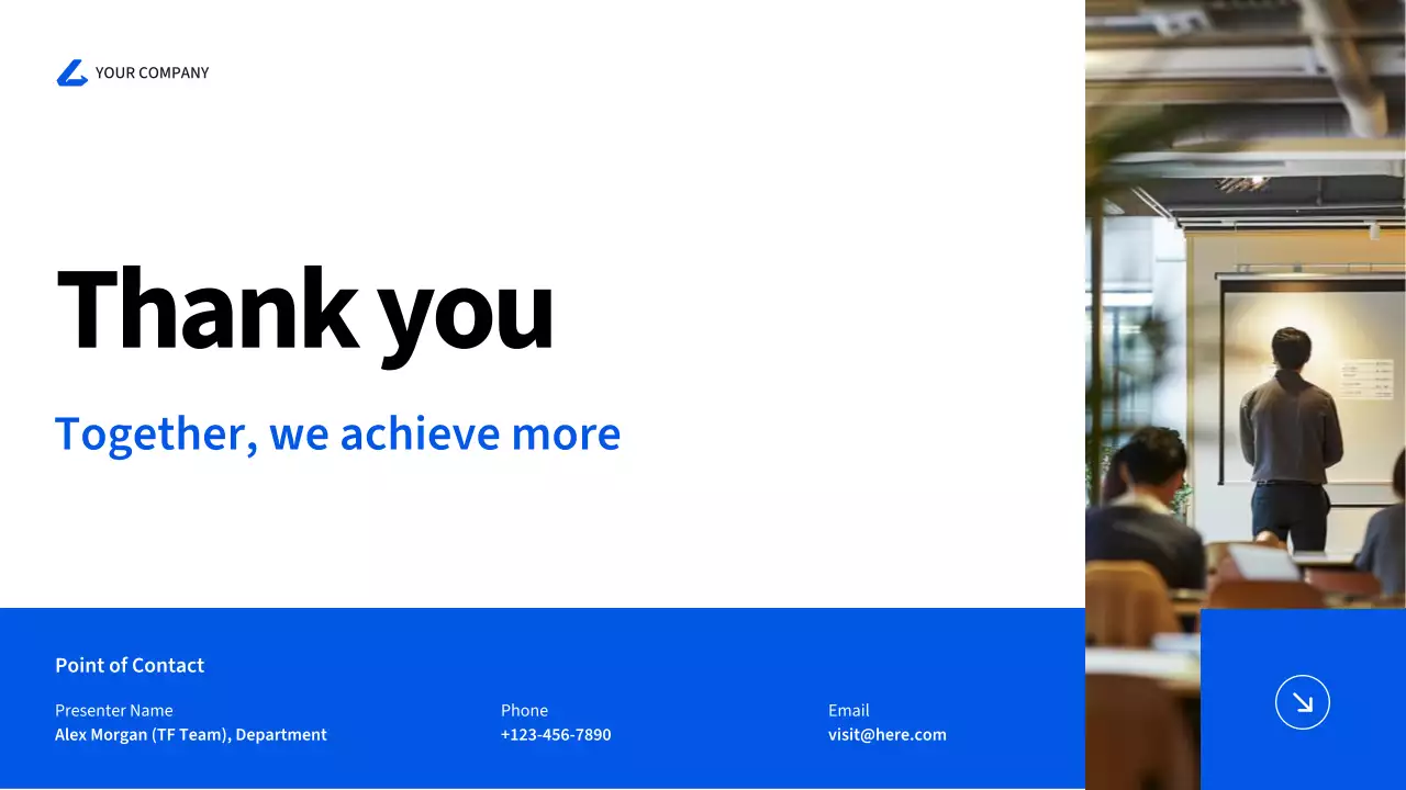 Trình bày báo cáo dự án chuyên nghiệp màu xanh