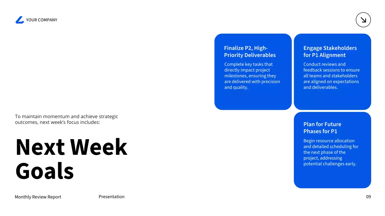 Trình bày báo cáo dự án chuyên nghiệp màu xanh