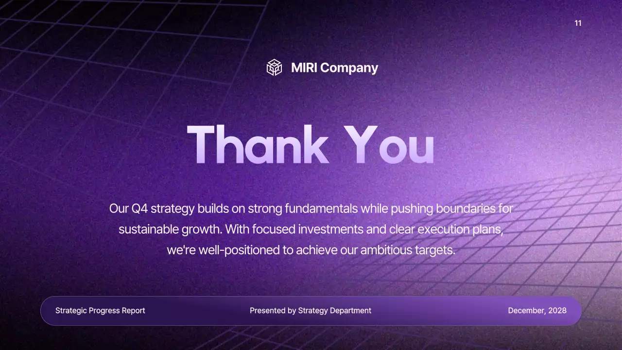 Purple Modern Business Report Presentation