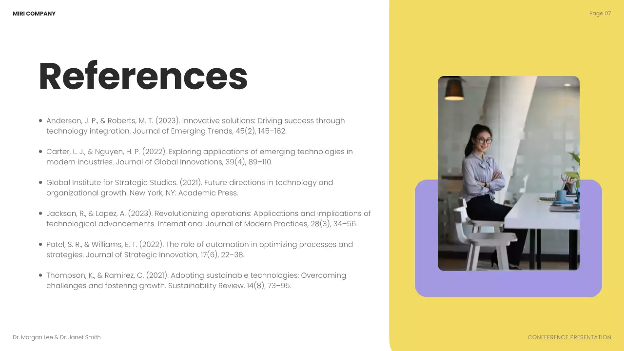 Blue Modern Business Conference Presentation