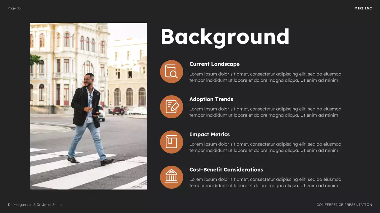 Black Modern Business Conference Presentation