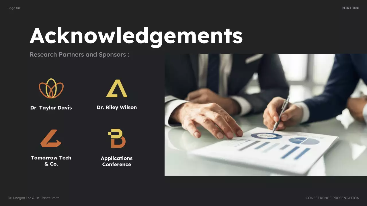 Black Modern Business Conference Presentation