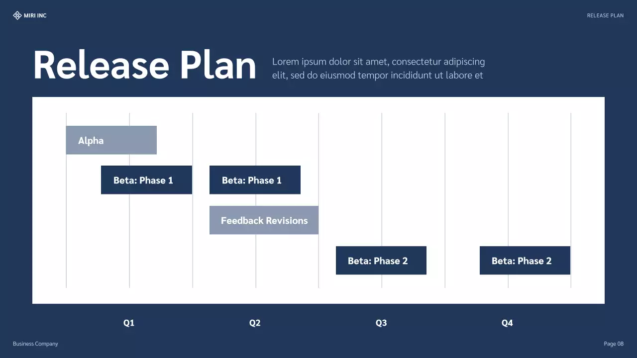 Blue Professional Business Plan Presentation