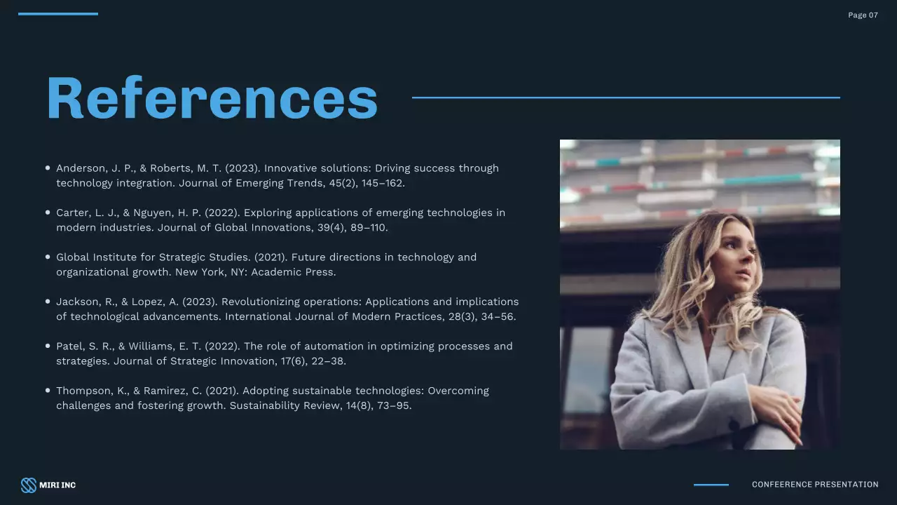 Apresentação de conferência empresarial profissional amarela