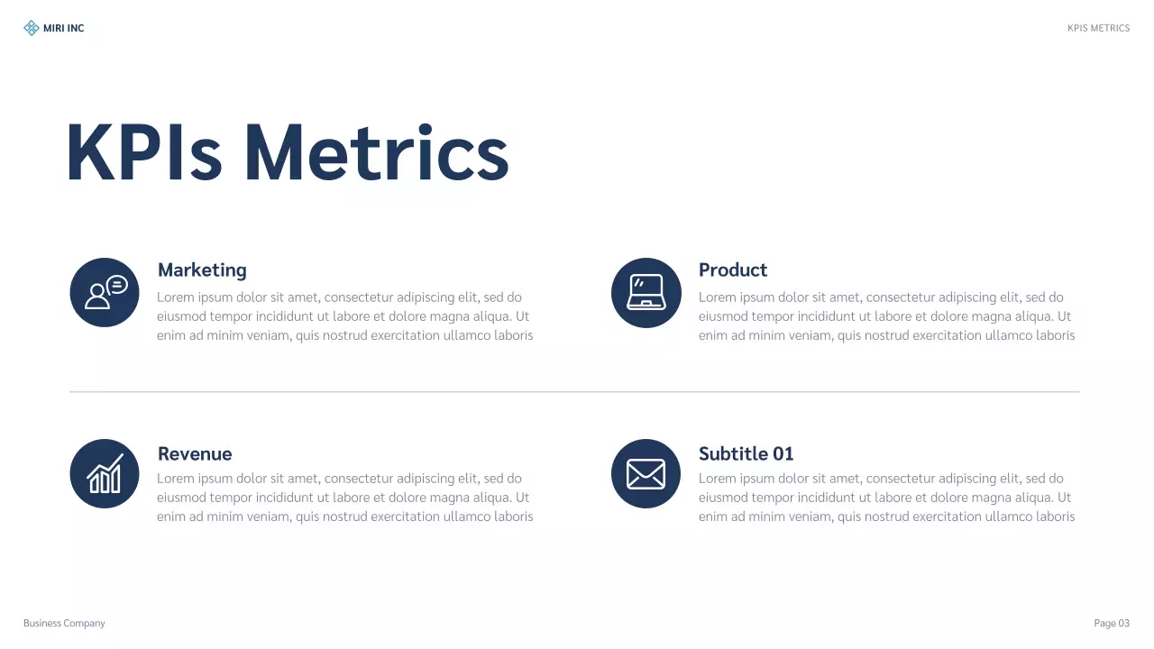 Blue Professional Business Plan Presentation