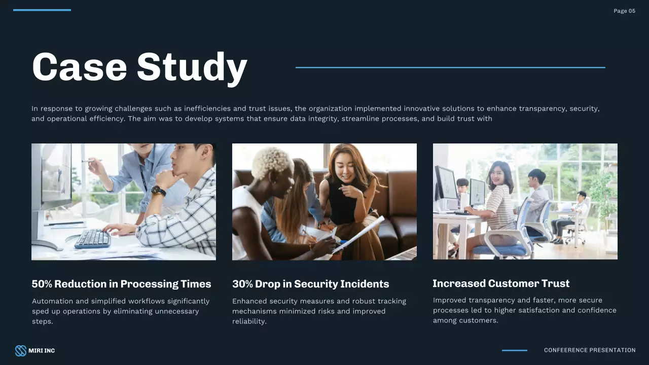 Apresentação de conferência empresarial profissional amarela