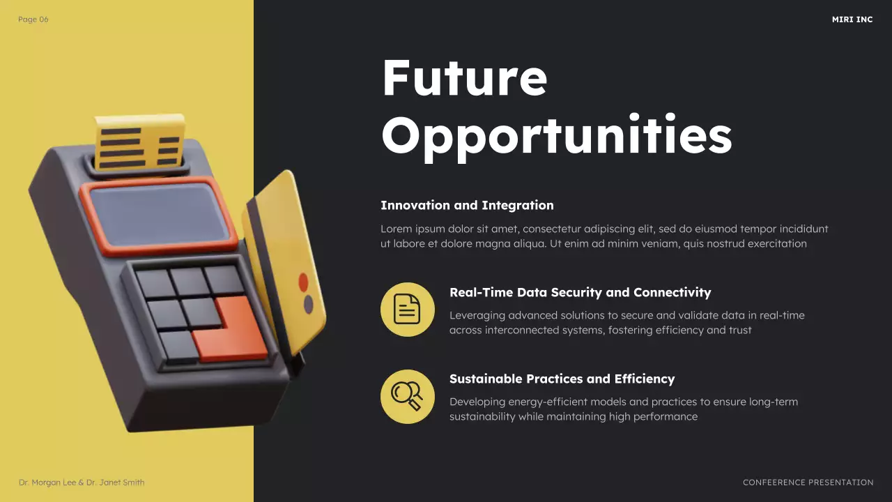 Black Modern Business Conference Presentation