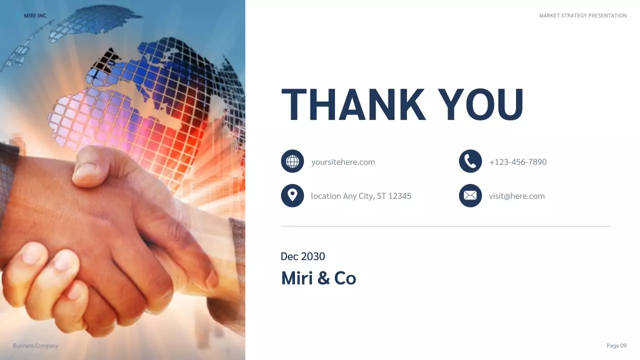 Blue Professional Business Plan Presentation