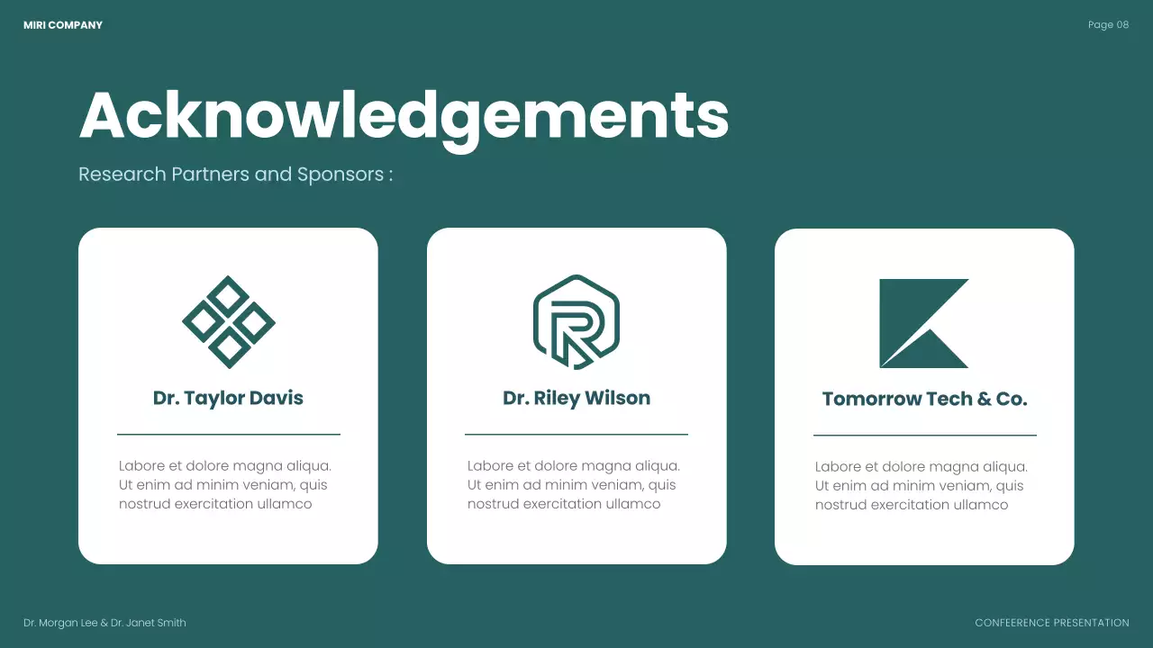 Blue Modern Business Conference Presentation