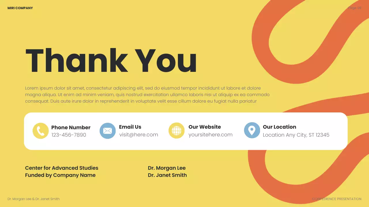 Blue Modern Business Conference Presentation