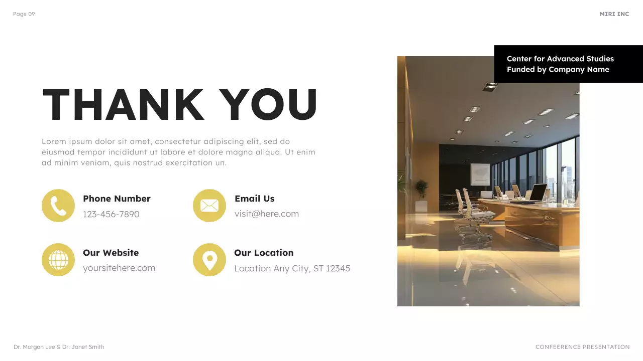 Black Modern Business Conference Presentation