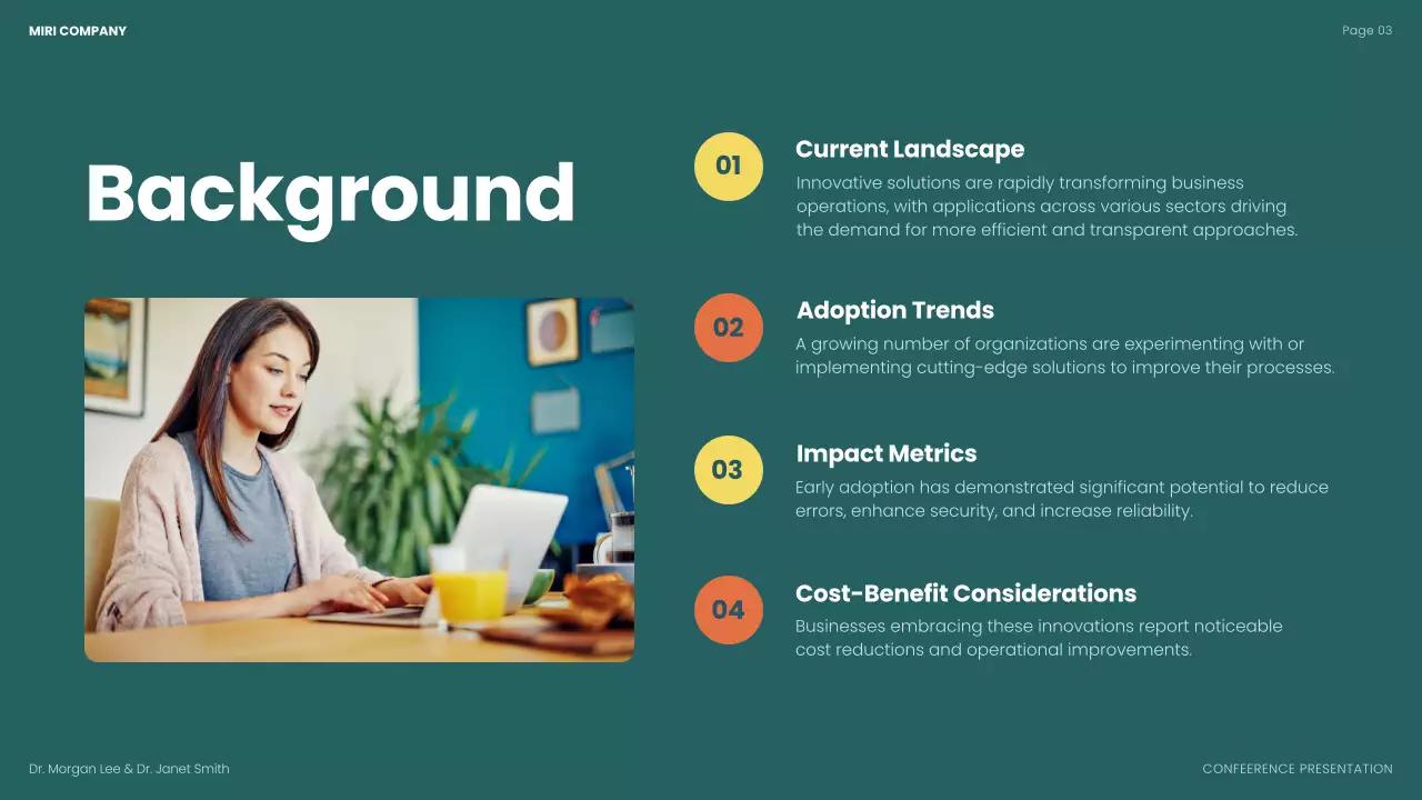 Blue Modern Business Conference Presentation