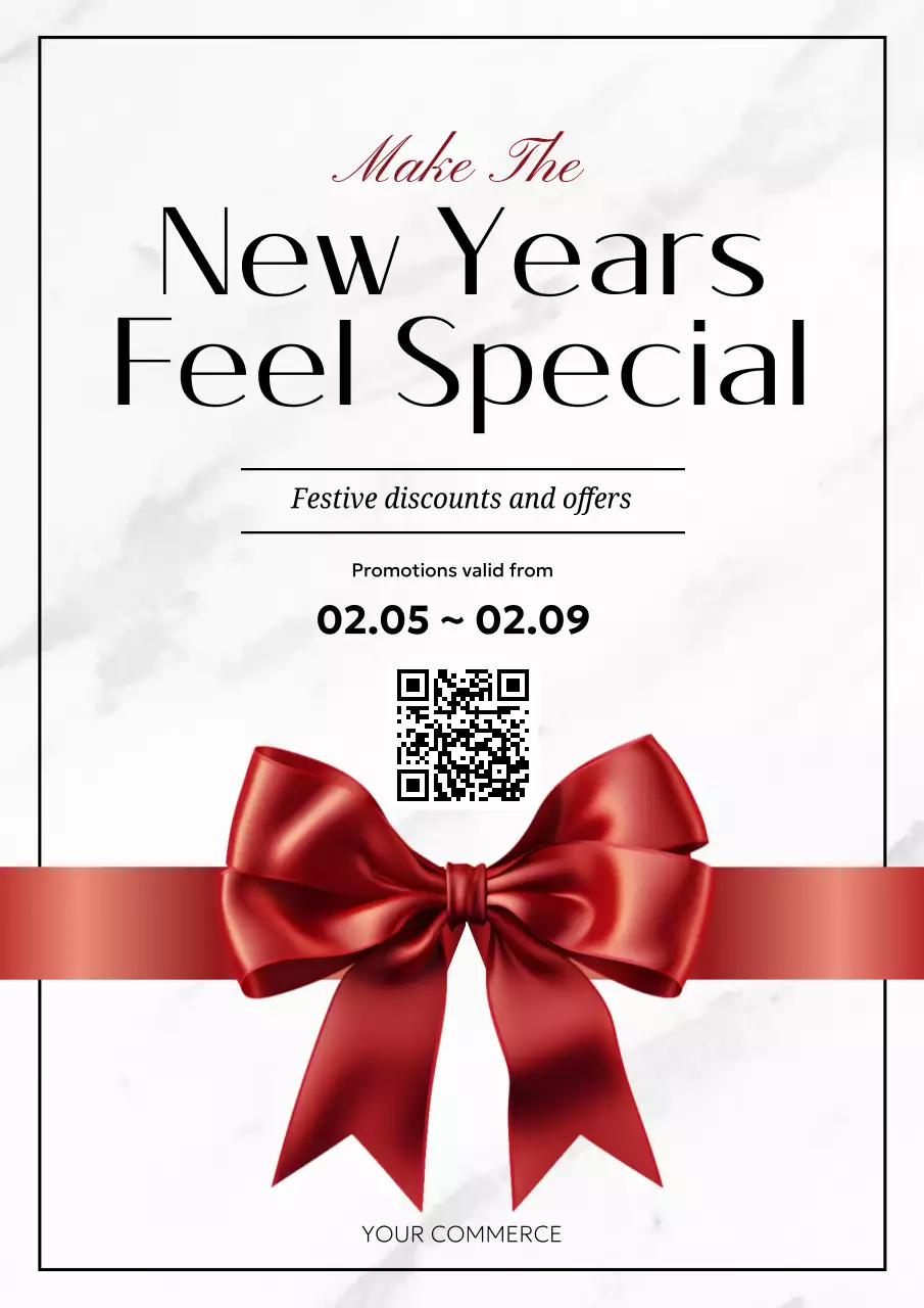 red elegant holiday promotion