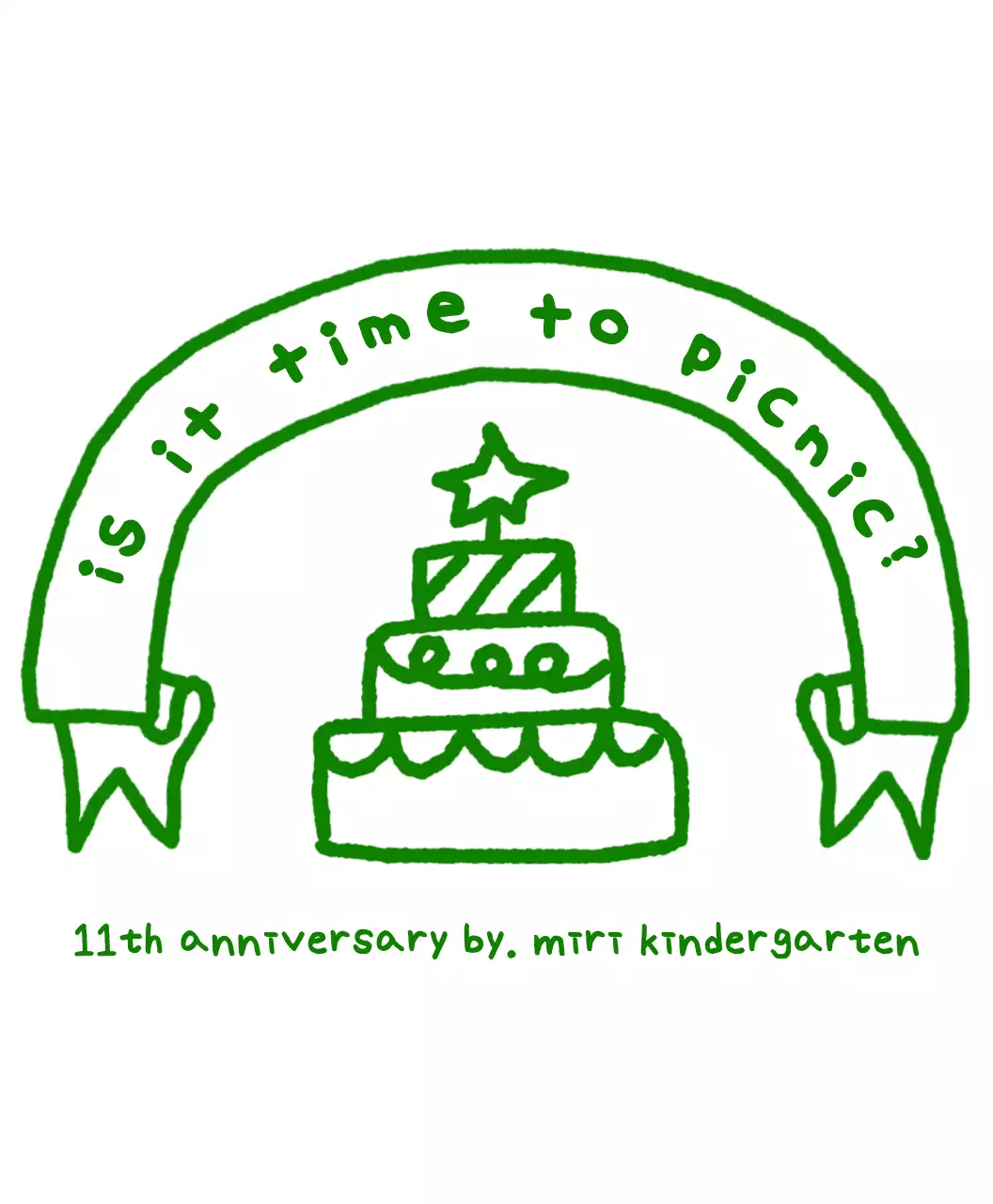 파랑 아기자기한 기념 행사