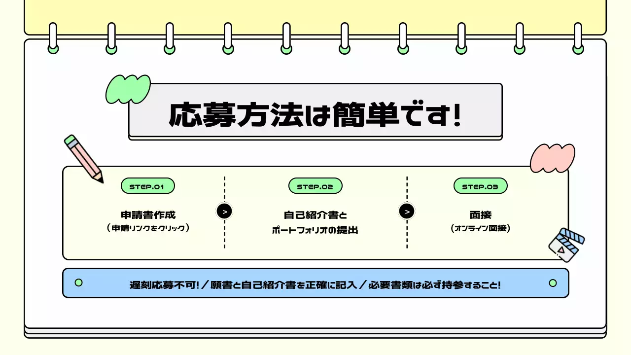 黄色 ポップ 募集 告知 プレゼンテーション