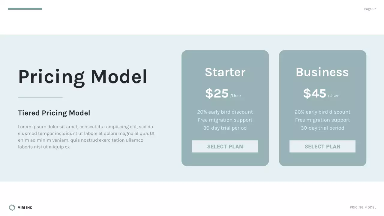 Black Modern Business Plan Presentation